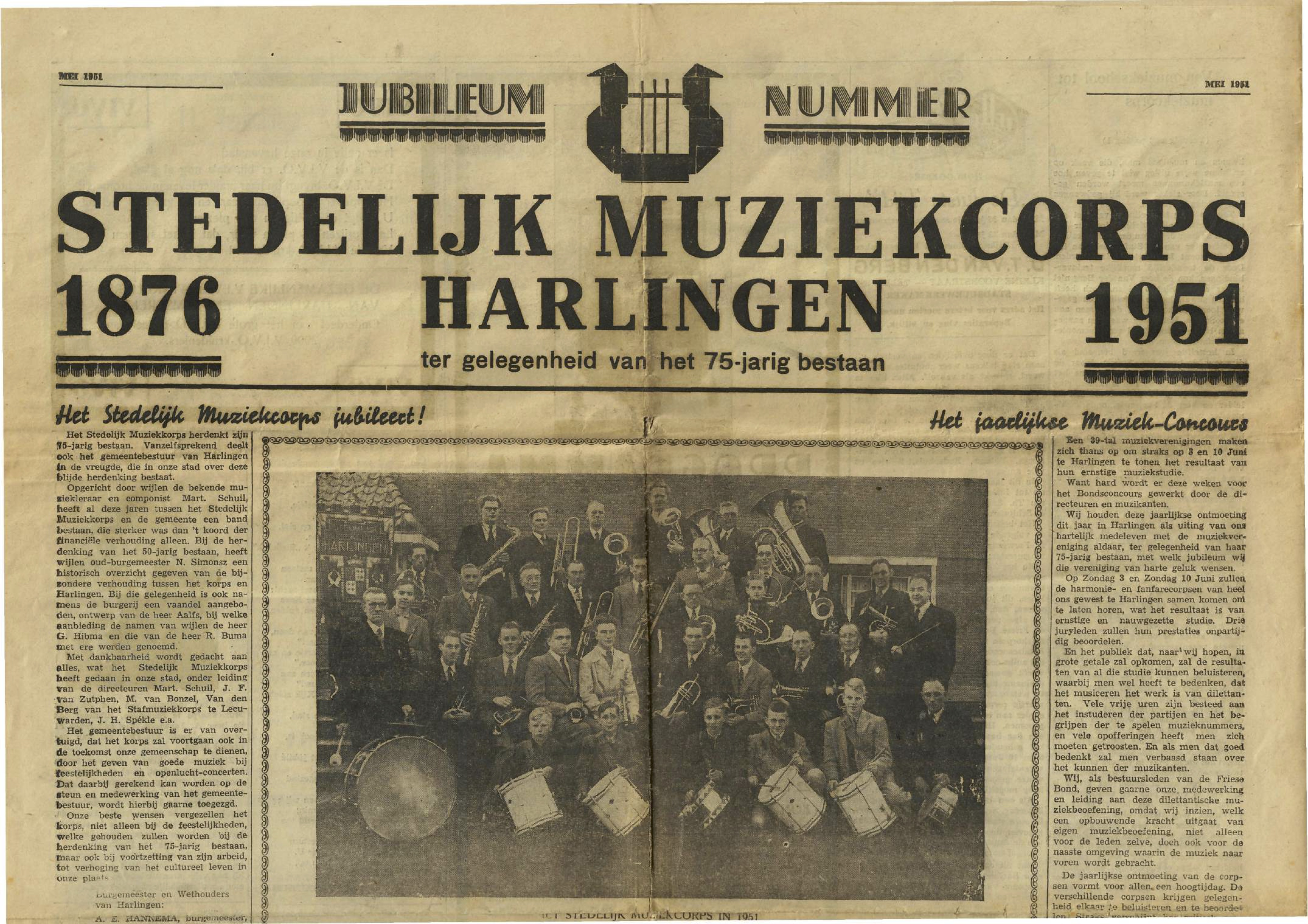 Jubileumkrant 75 jarig jubileum 1951